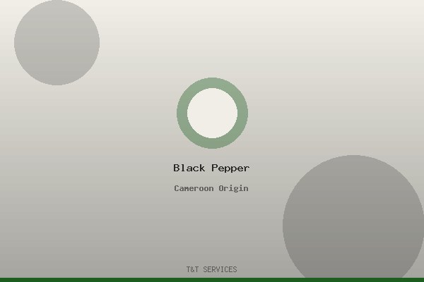 Cameroon black pepper export
