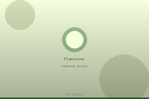 Fresh Cameroon plantains carton
