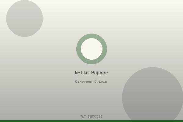 Cameroon white pepper bulk